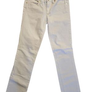Tory Burch Cream Straight Leg Jeans